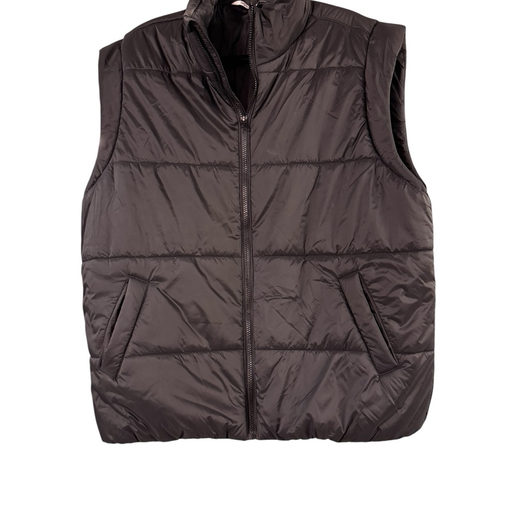 DSG Black Quilted Puffer Vest with‎ Stand-Up Collar